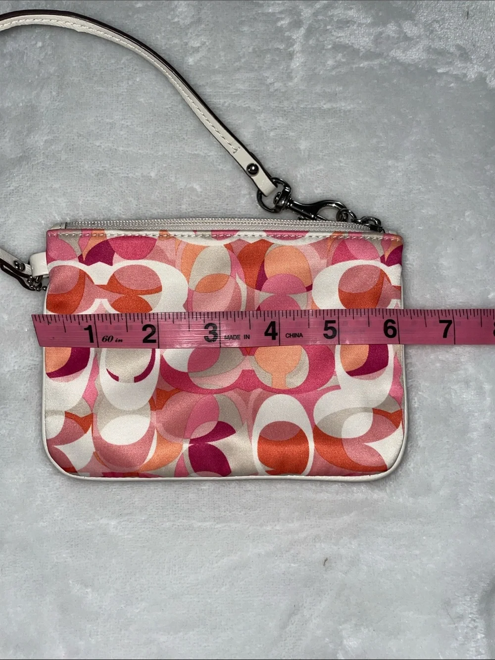 Coach Multi-Color Daisy Kaleidoscope Print Wristlet